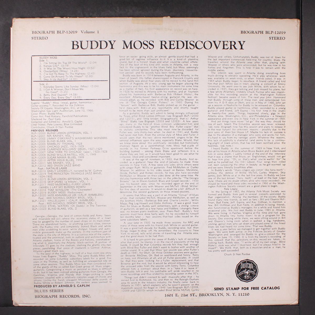 rediscovery by BUDDY MOSS