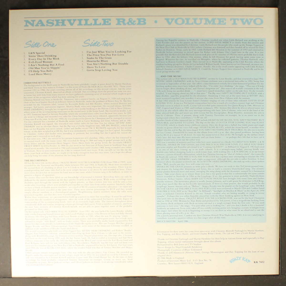 nashville r & b, vol. 2 by CHRISTINE KITTRELL