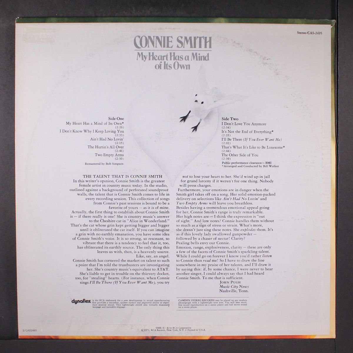 my heart has a mind of its own by CONNIE SMITH