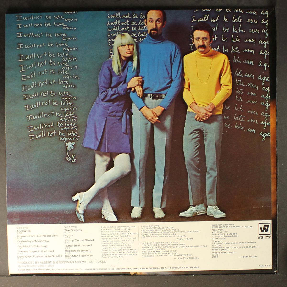 late again by PETER,PAUL & MARY