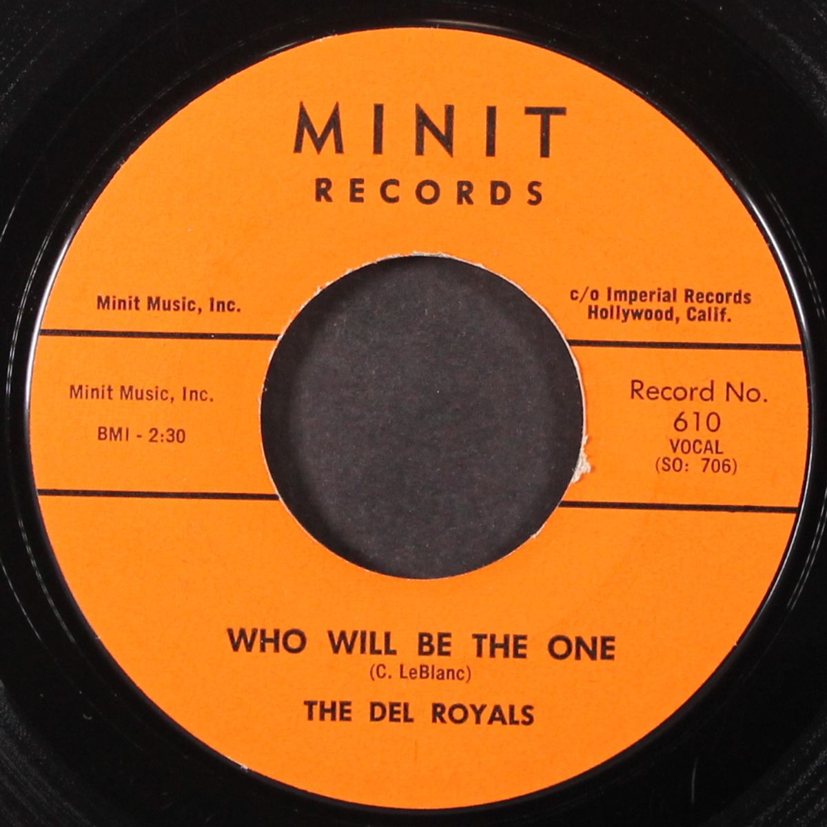who will be the one / she's gone by DEL ROYALS