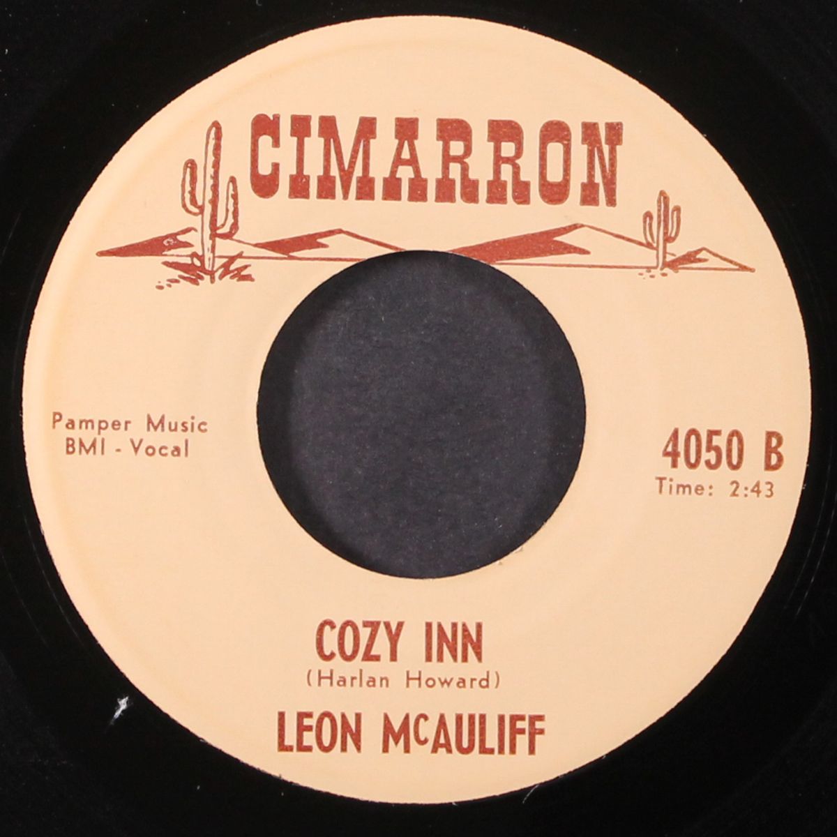 cozy inn / aint' gonna hurt no more by LEON MCAULIFF