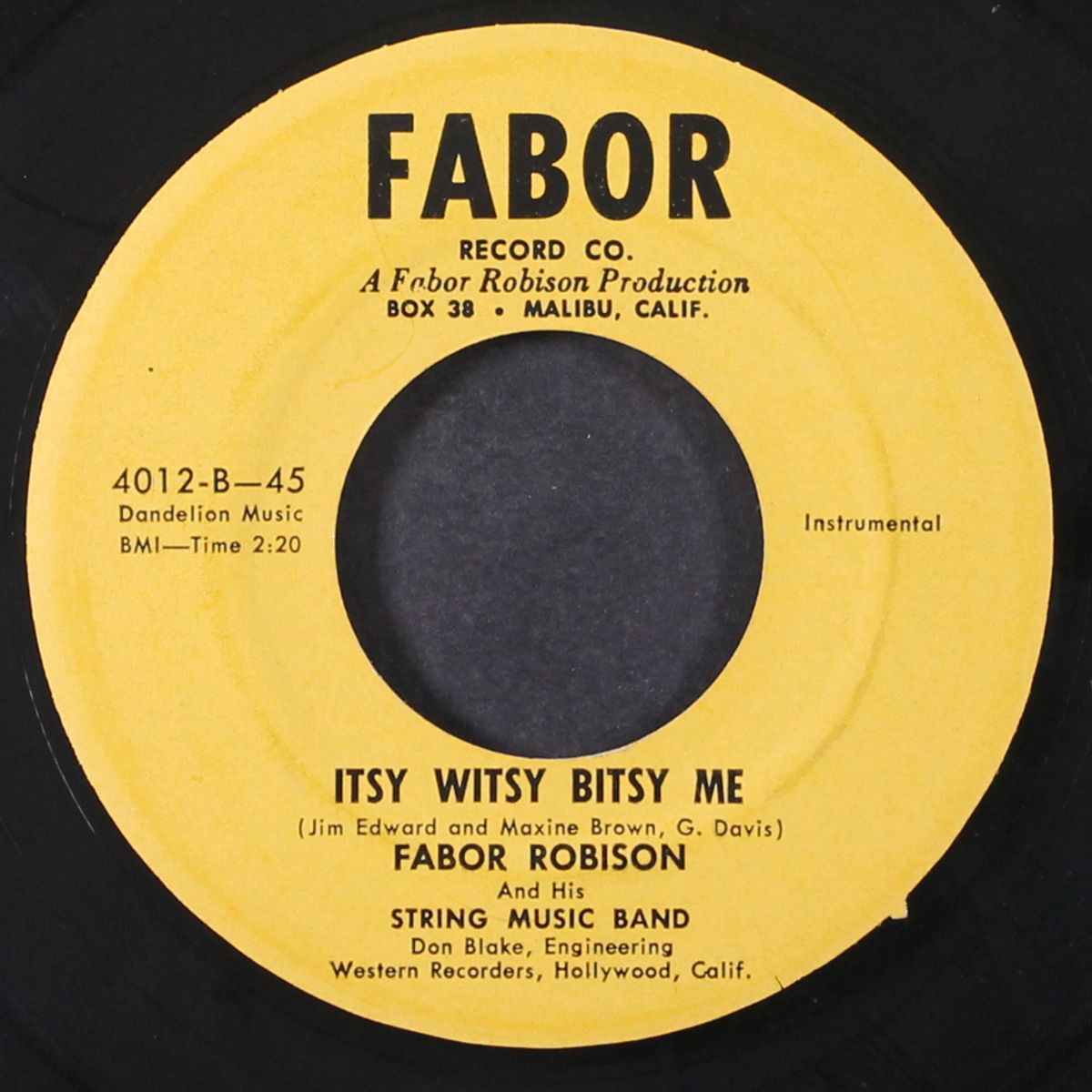 why am i falling / itsy witsy bitsy me by FABOR ROBISON