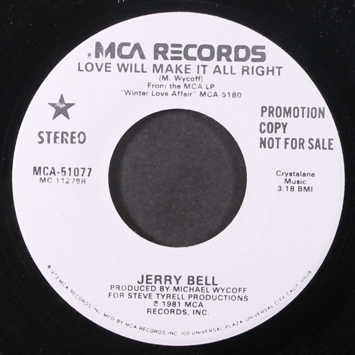 love will make it all right / same by JERRY BELL