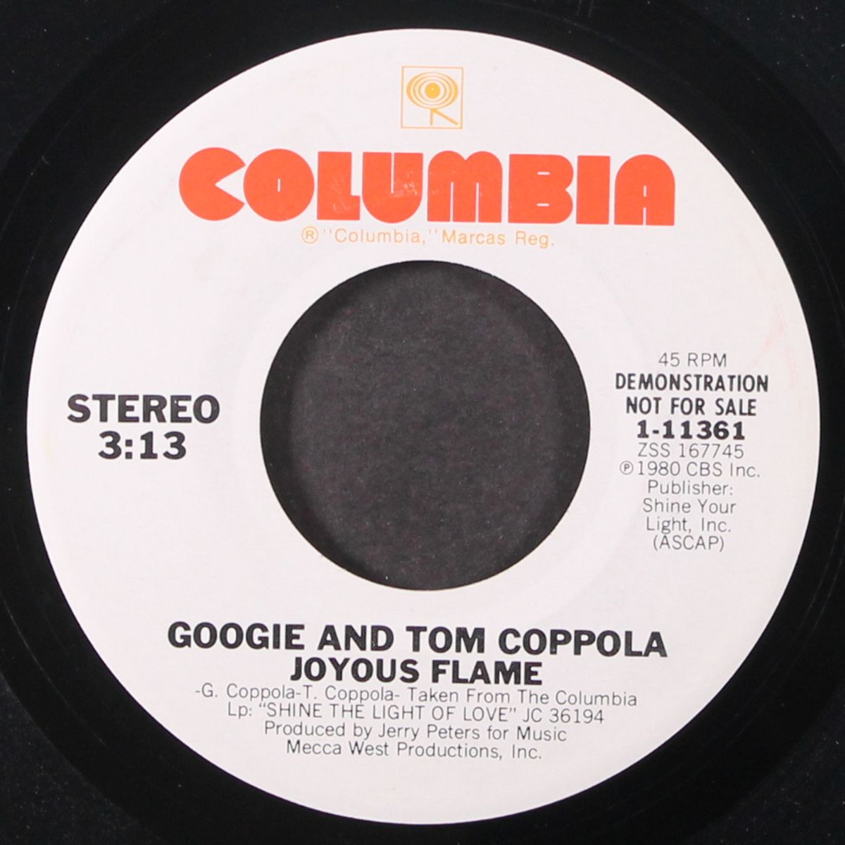 joyous flame / same by GOOGIE & TOM COPPOLA