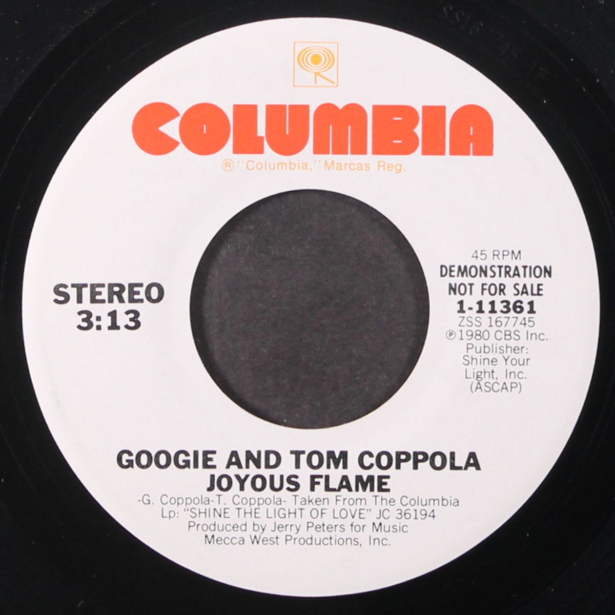 joyous flame / same by GOOGIE & TOM COPPOLA