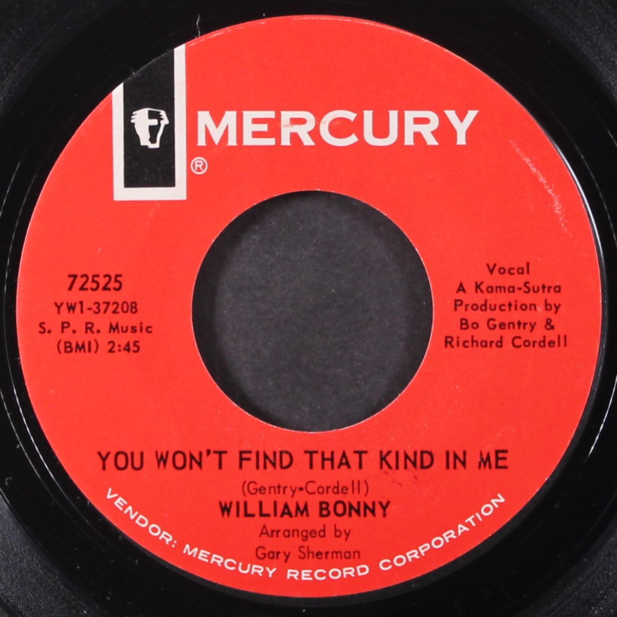 you won't find that kind in me / my revenge by WILLIAM BONNY