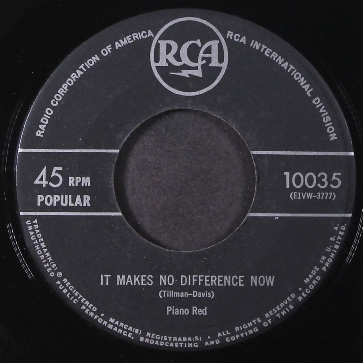 it makes no difference now / hey good lookin' by PIANO RED