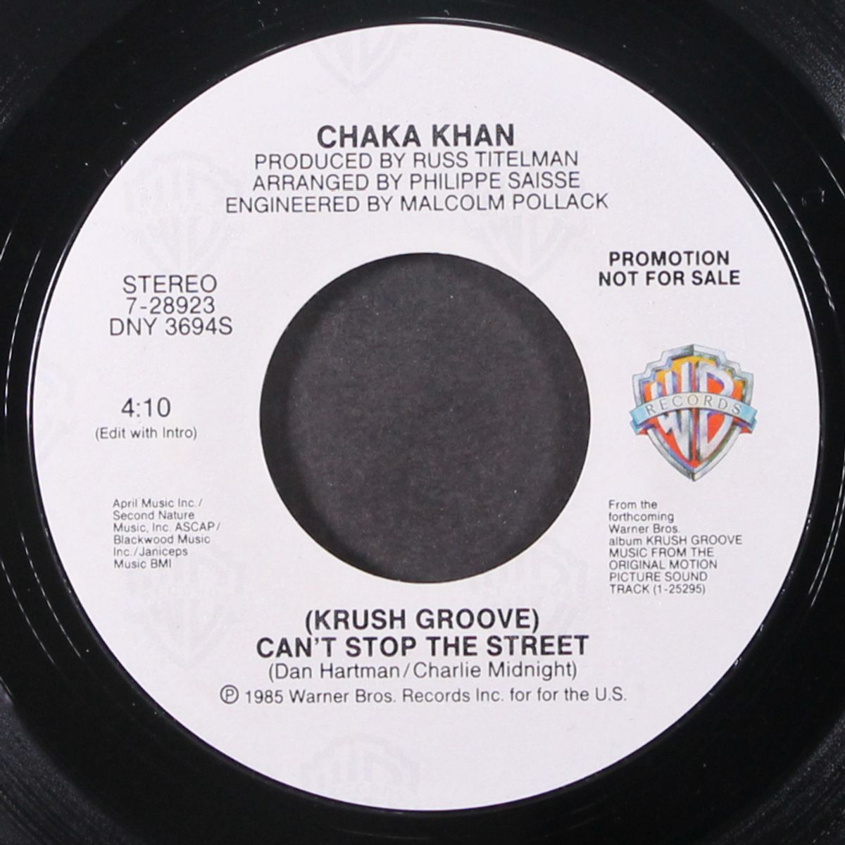 (krush groove) can't stop the street / short by CHAKA KHAN