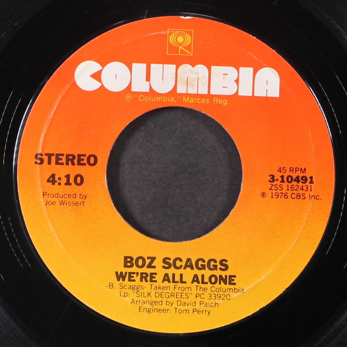 lido shuffle / we're all alone by BOZ SCAGGS