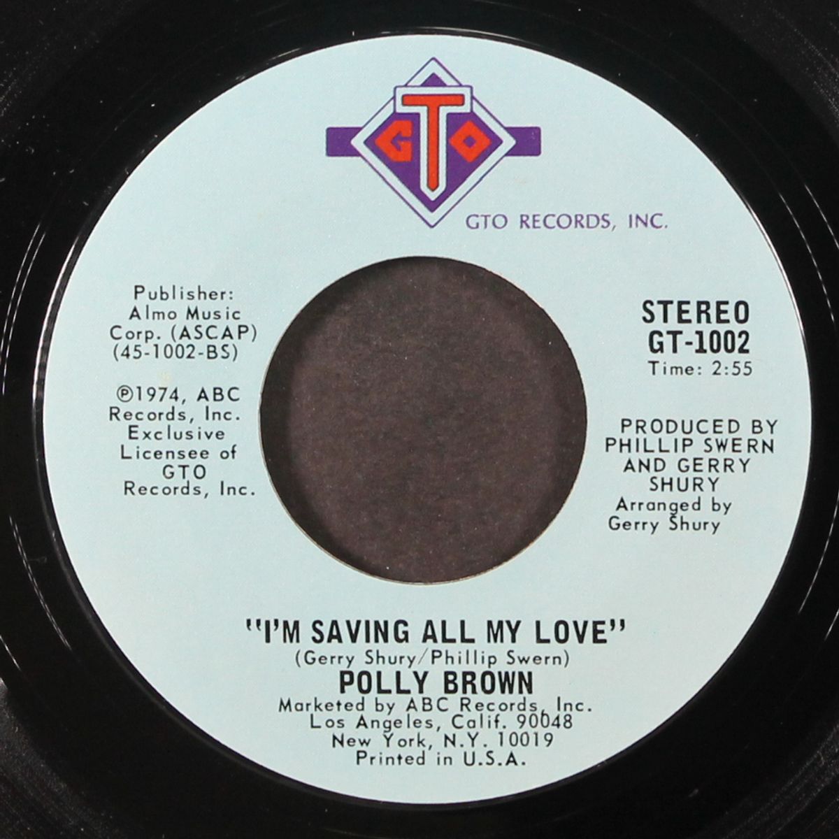 up in a puff of smoke / i'm saving all my love by POLLY BROWN