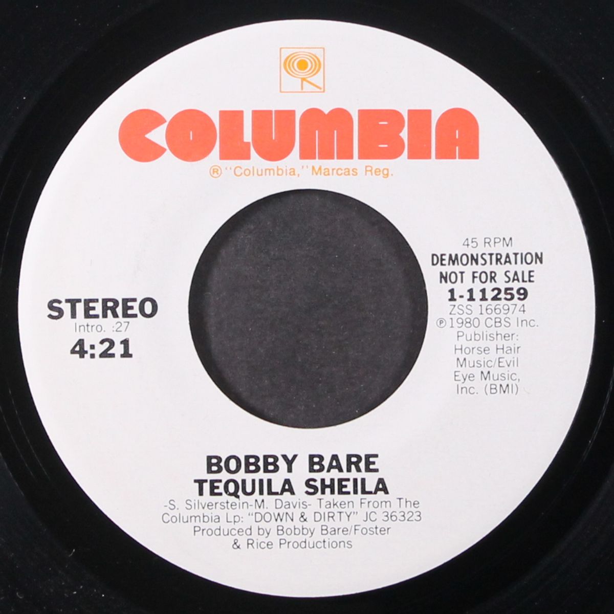 tequila sheila / same by BOBBY BARE