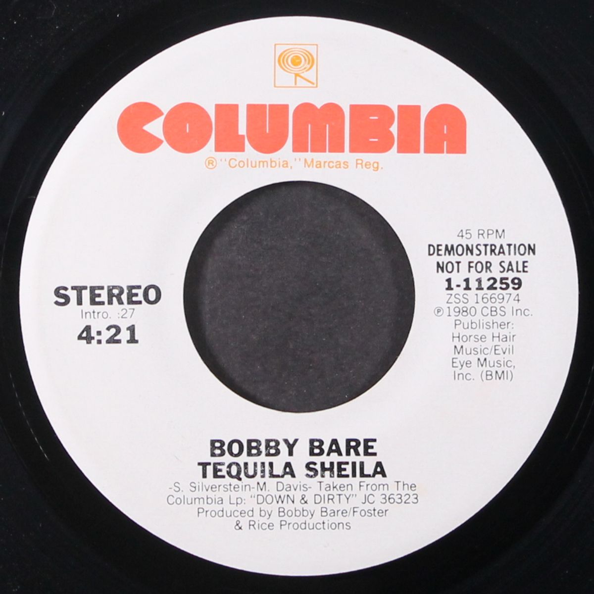 tequila sheila / same by BOBBY BARE