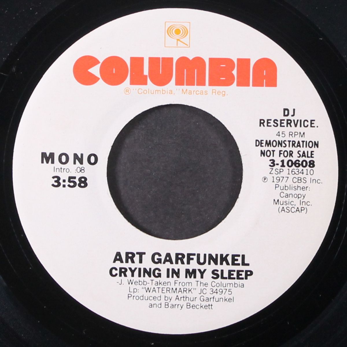 crying in my sleep / mono by ART GARFUNKEL