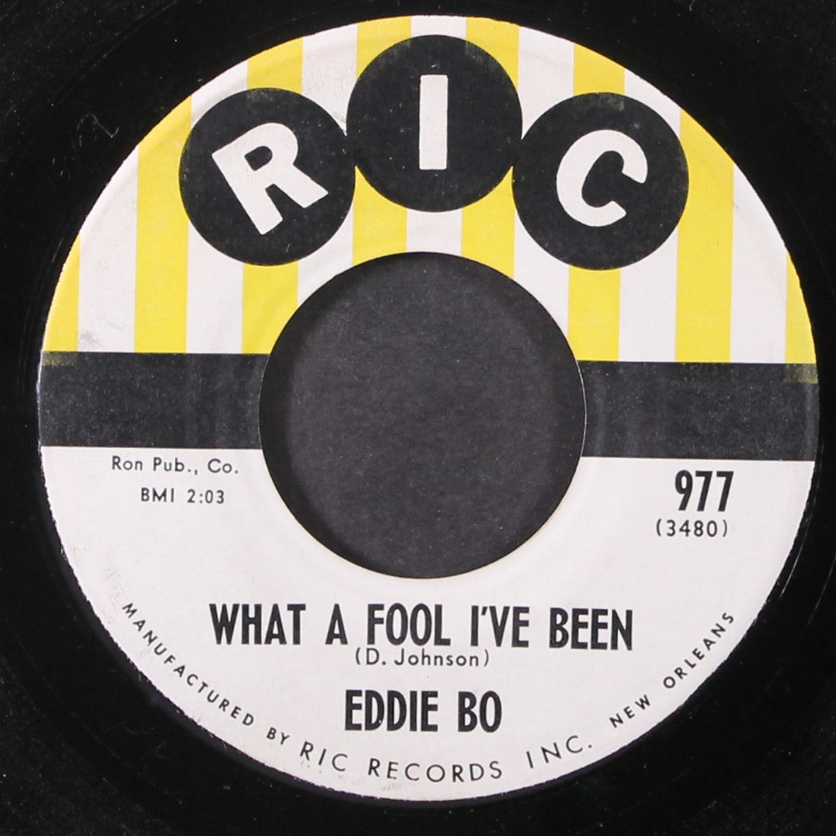 it must be love / what a fool i've been by EDDIE BO
