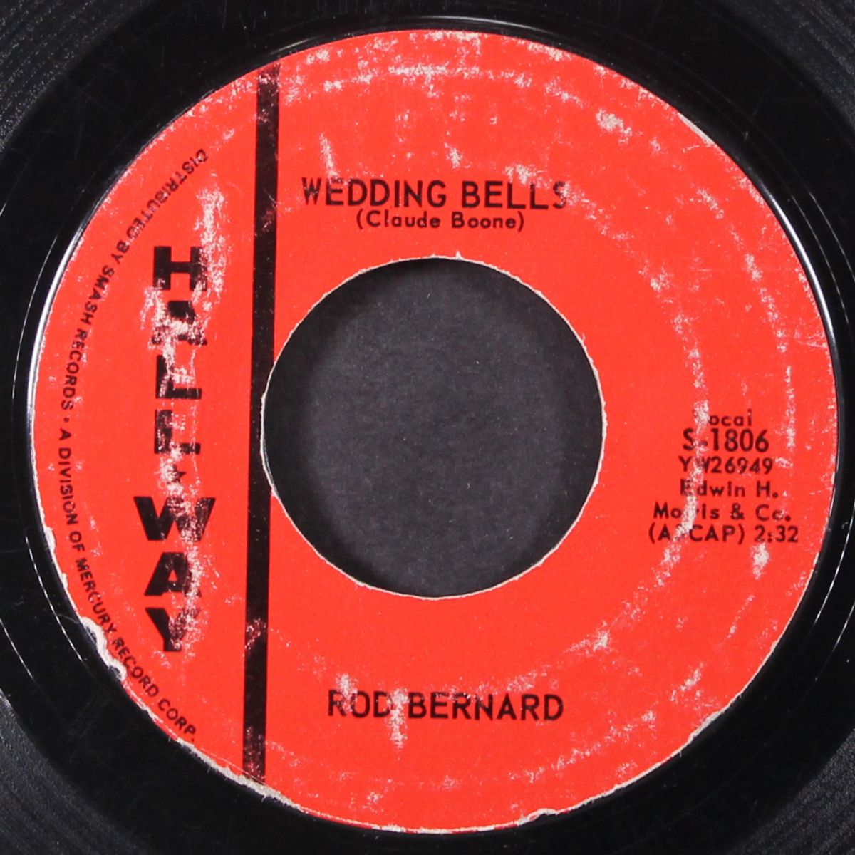 wedding bells / i had a girl by ROD BERNARD