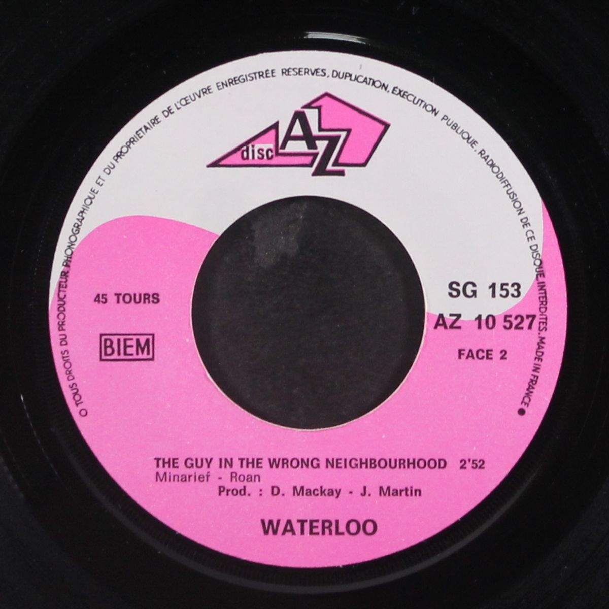 meet again / the guy in the wrong neighborhood by WATERLOO
