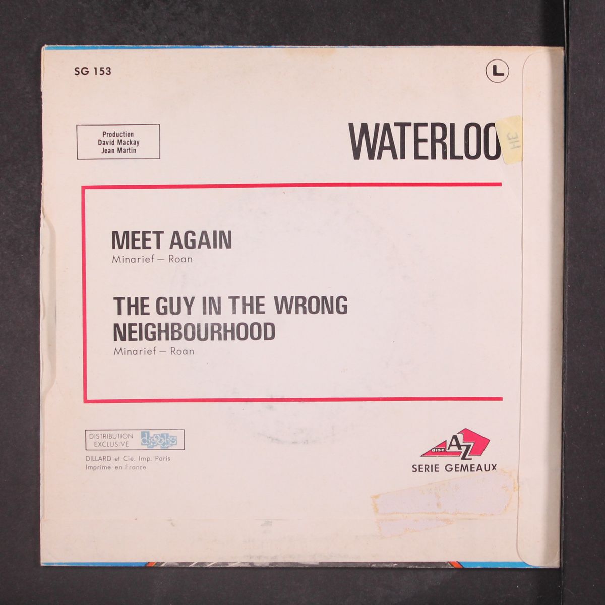 meet again / the guy in the wrong neighborhood by WATERLOO