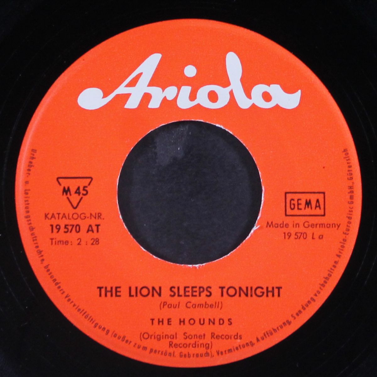 the lion sleeps tonight / my world fell down by HOUNDS
