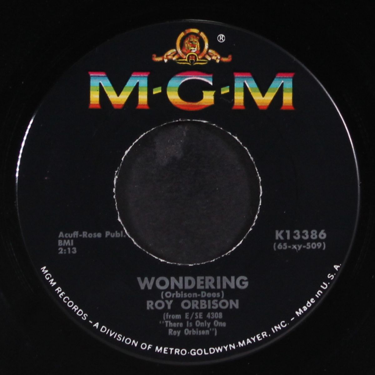 ride away / wondering by ROY ORBISON