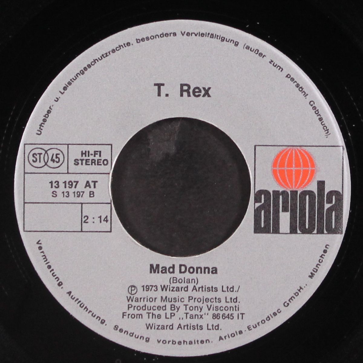 teenage dream / mad donna by MARC BOLAN & T. REX