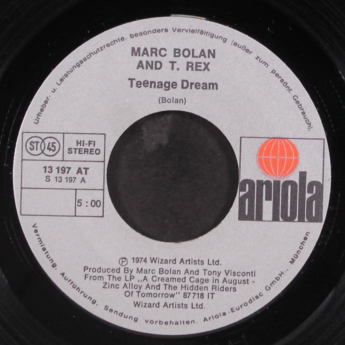 teenage dream / mad donna by MARC BOLAN & T. REX