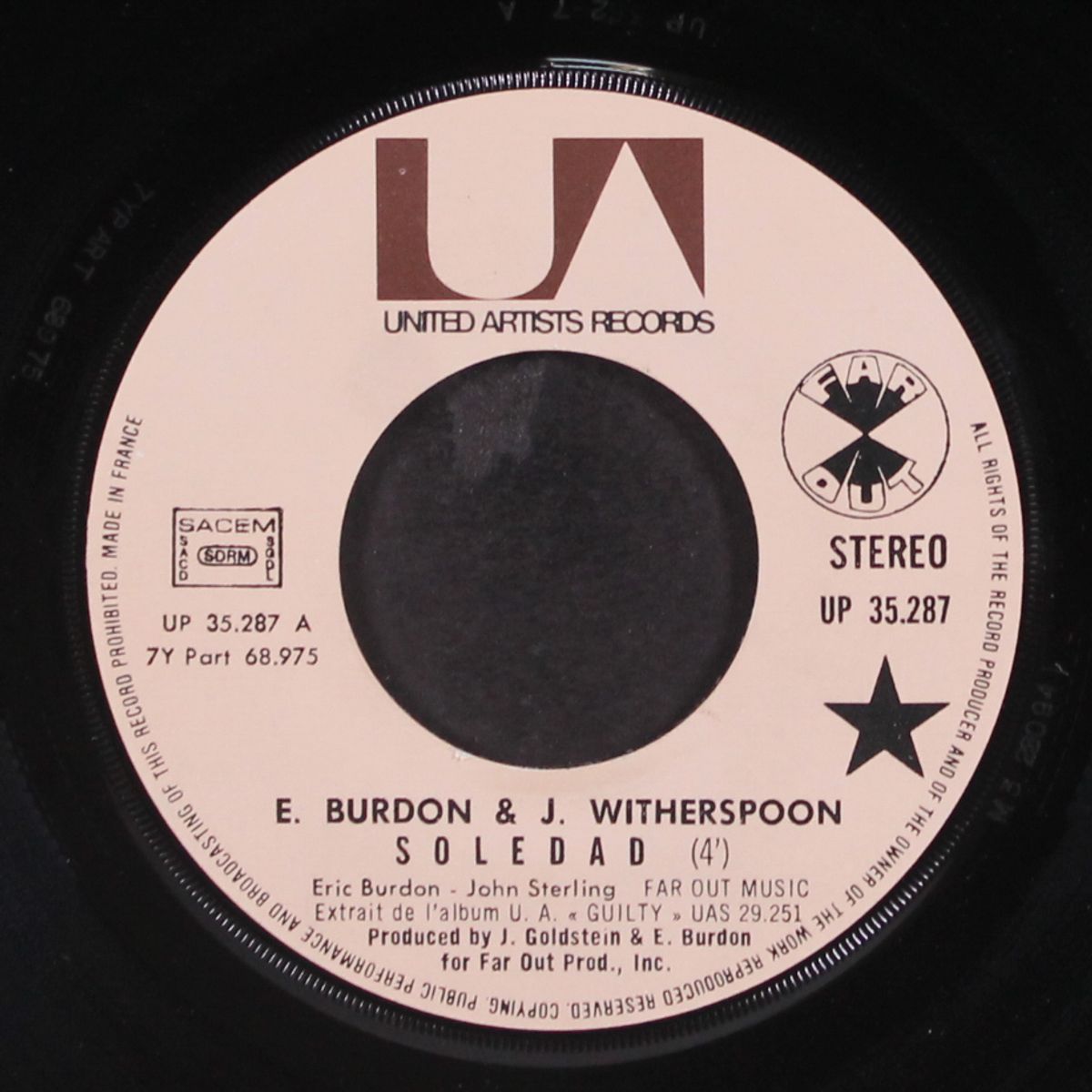 soledad / headin' for home by ERIC BURDON & JIMMY WITHERSPOON