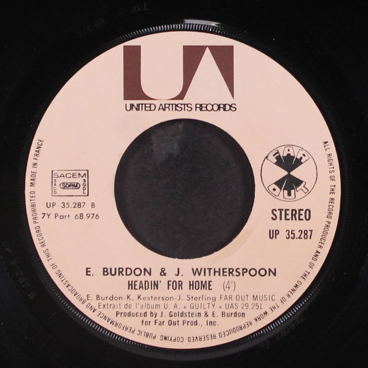 soledad / headin' for home by ERIC BURDON & JIMMY WITHERSPOON