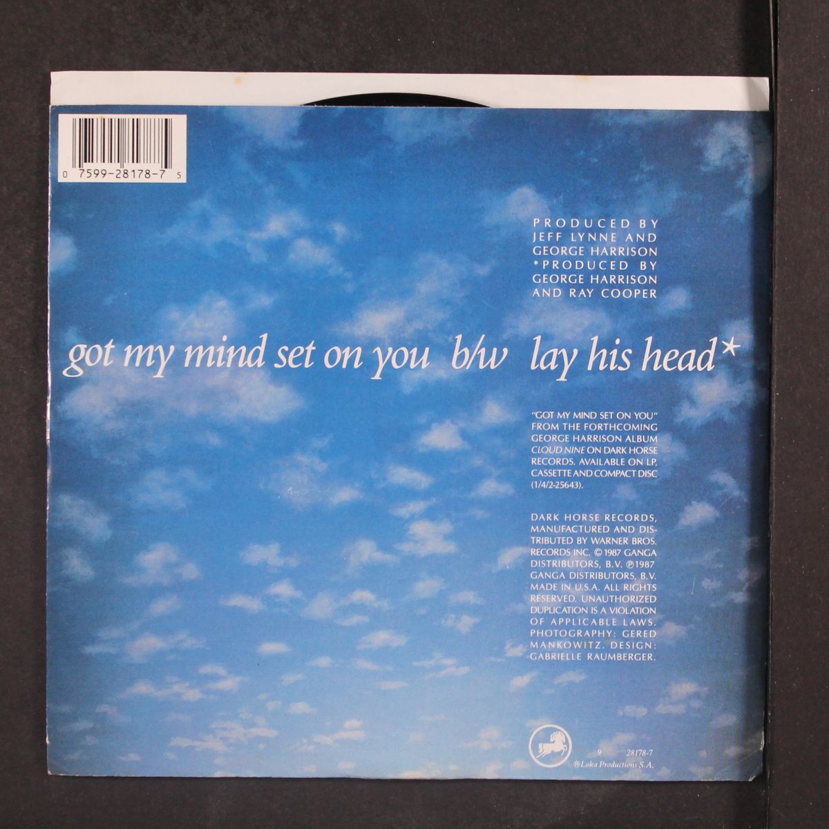 got my mind set on you / lay his head by GEORGE HARRISON