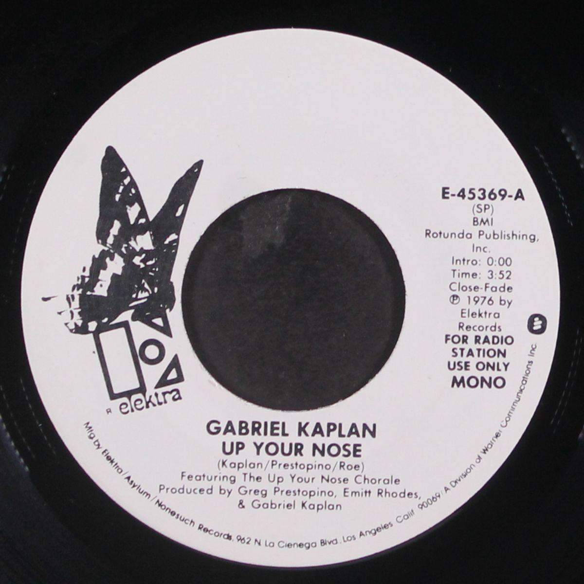 up your nose / mono by GABRIEL KAPLAN