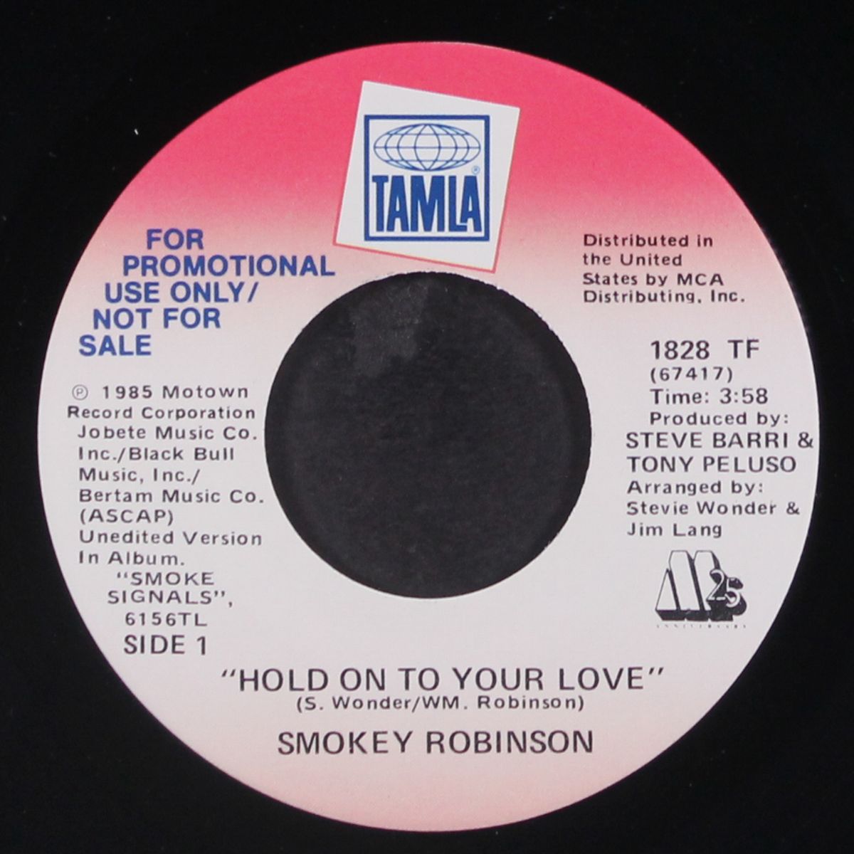 hold on to your love / same by SMOKEY ROBINSON