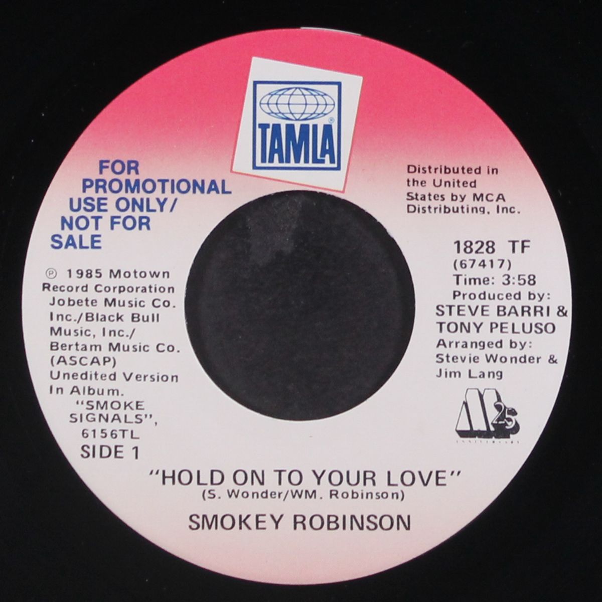 hold on to your love / same by SMOKEY ROBINSON