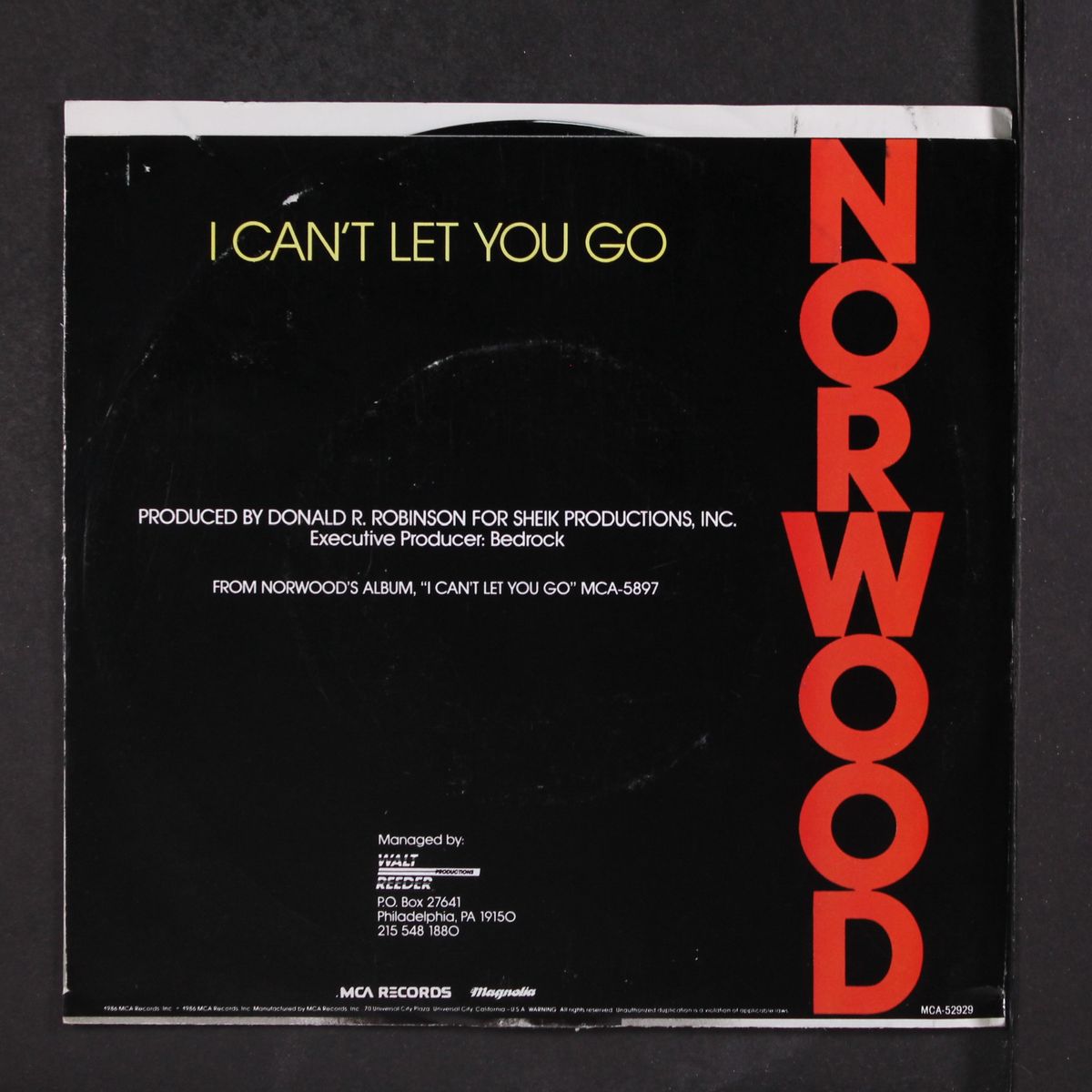 i can't let you go / same by NORWOOD