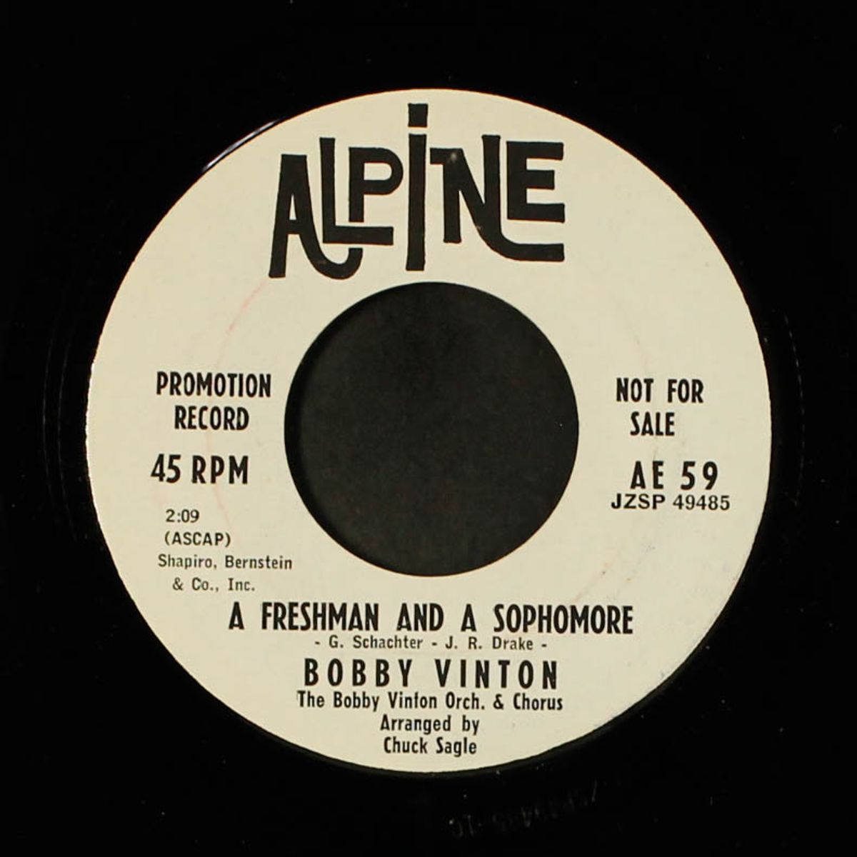 the sheik / a freshman and a sophomore by BOBBY VINTON