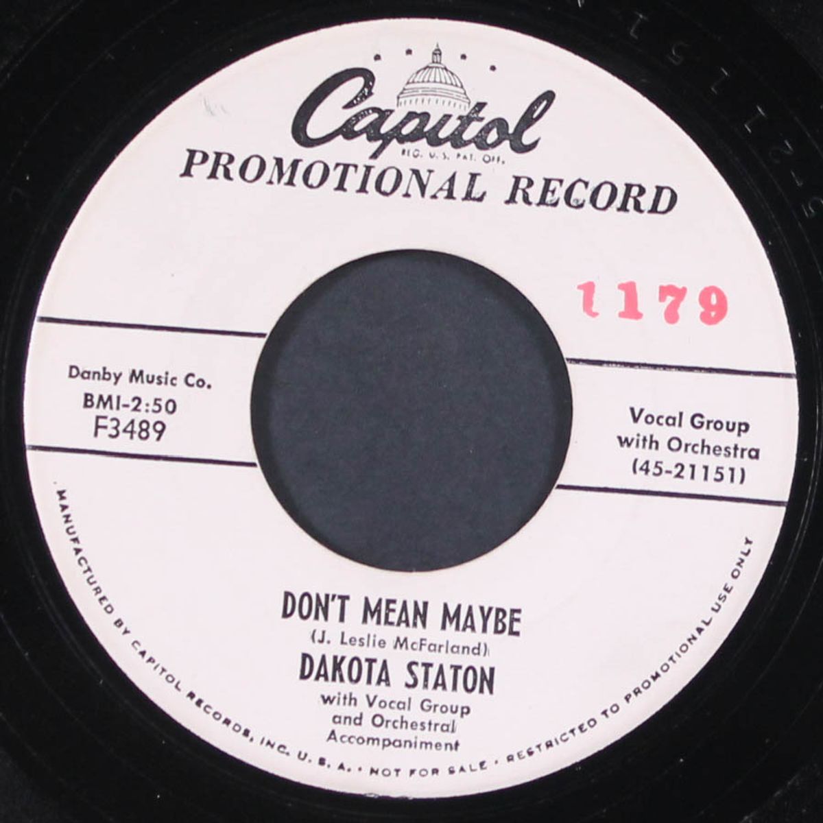 don't mean maybe / my friend by DAKOTA STATON