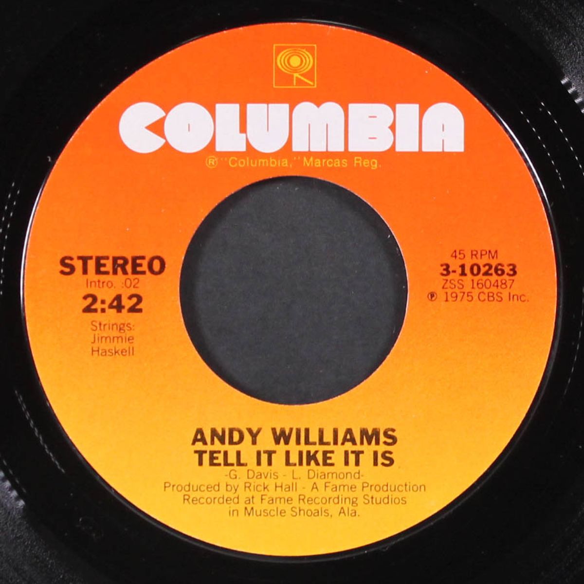 tell it like it is / mono by ANDY WILLIAMS