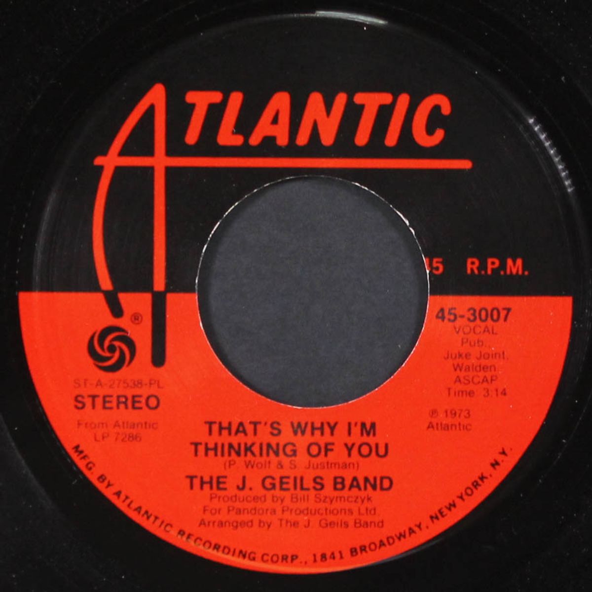 that's why i'm thinking of you by J. GEILS BAND