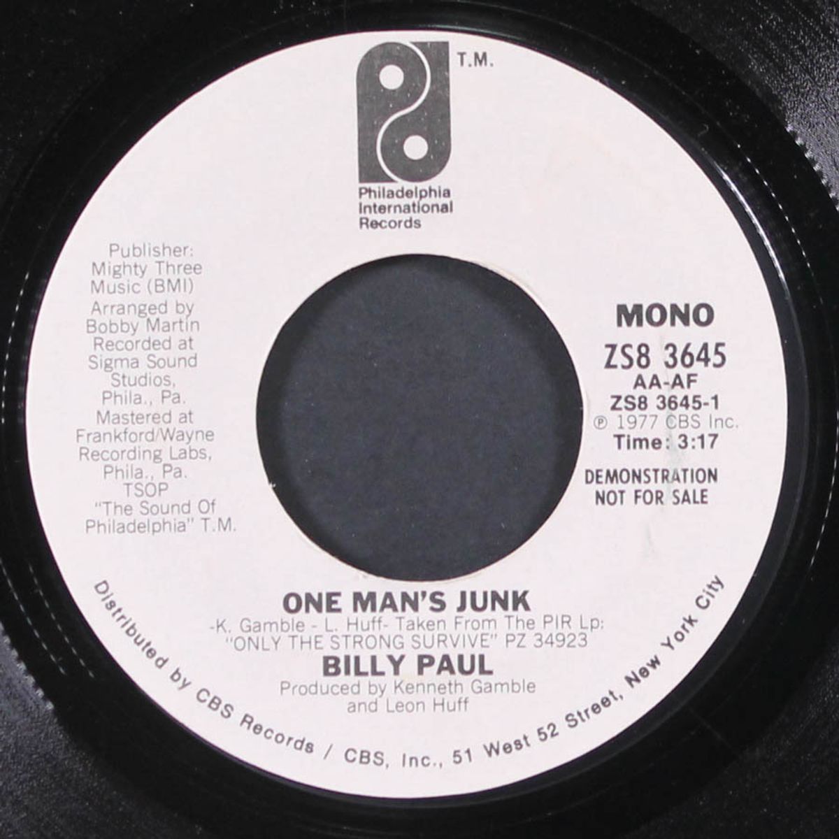 one man's junk / mono by BILLY PAUL