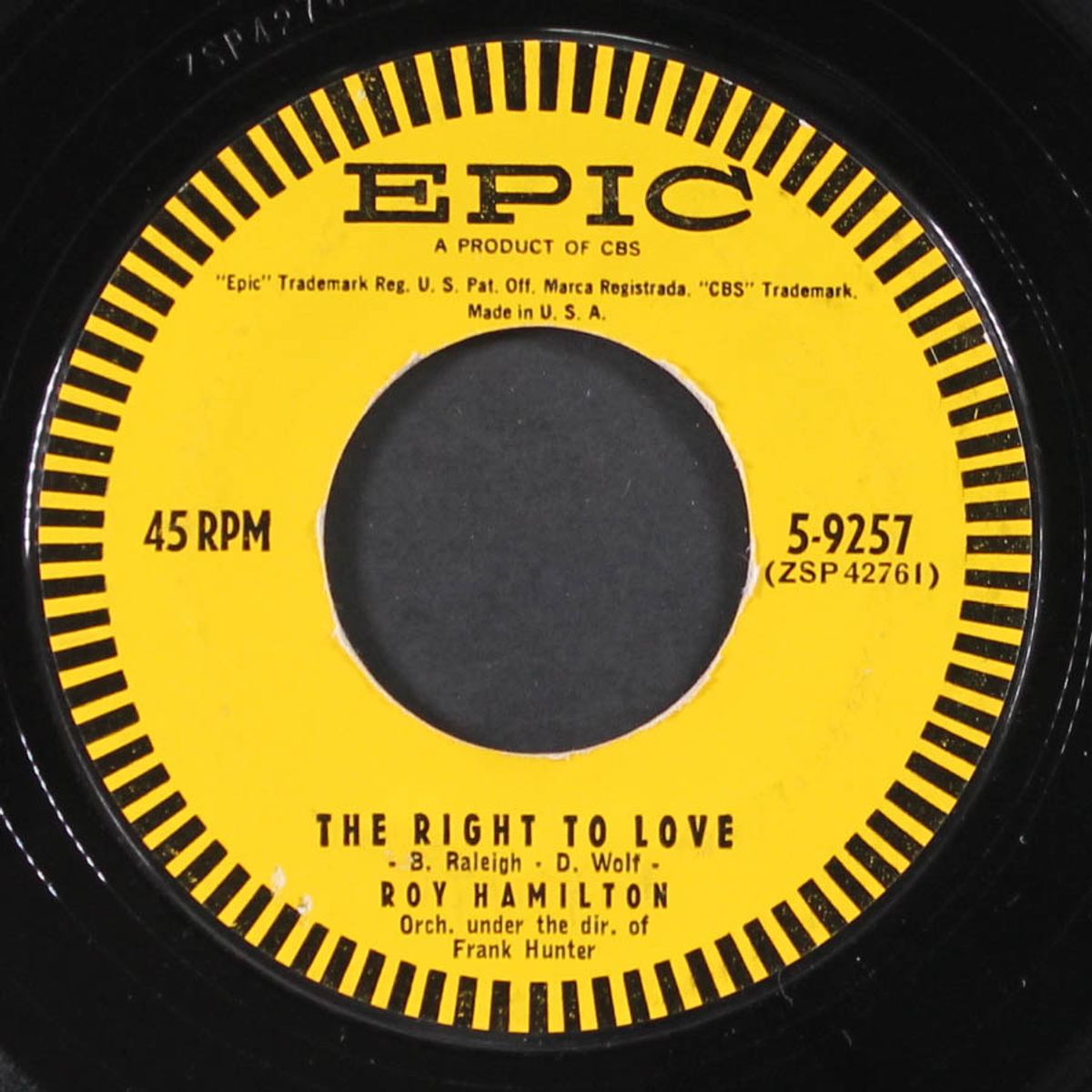 don't let go / the right to love by ROY HAMILTON