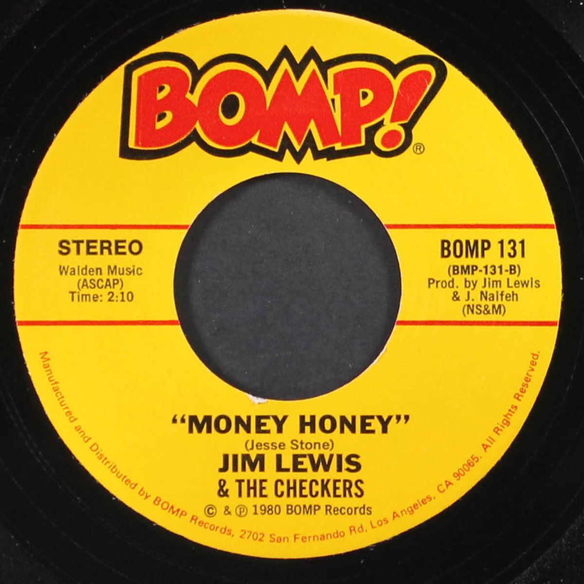 one nite stand / money honey by JIM LEWIS & CHECKERS