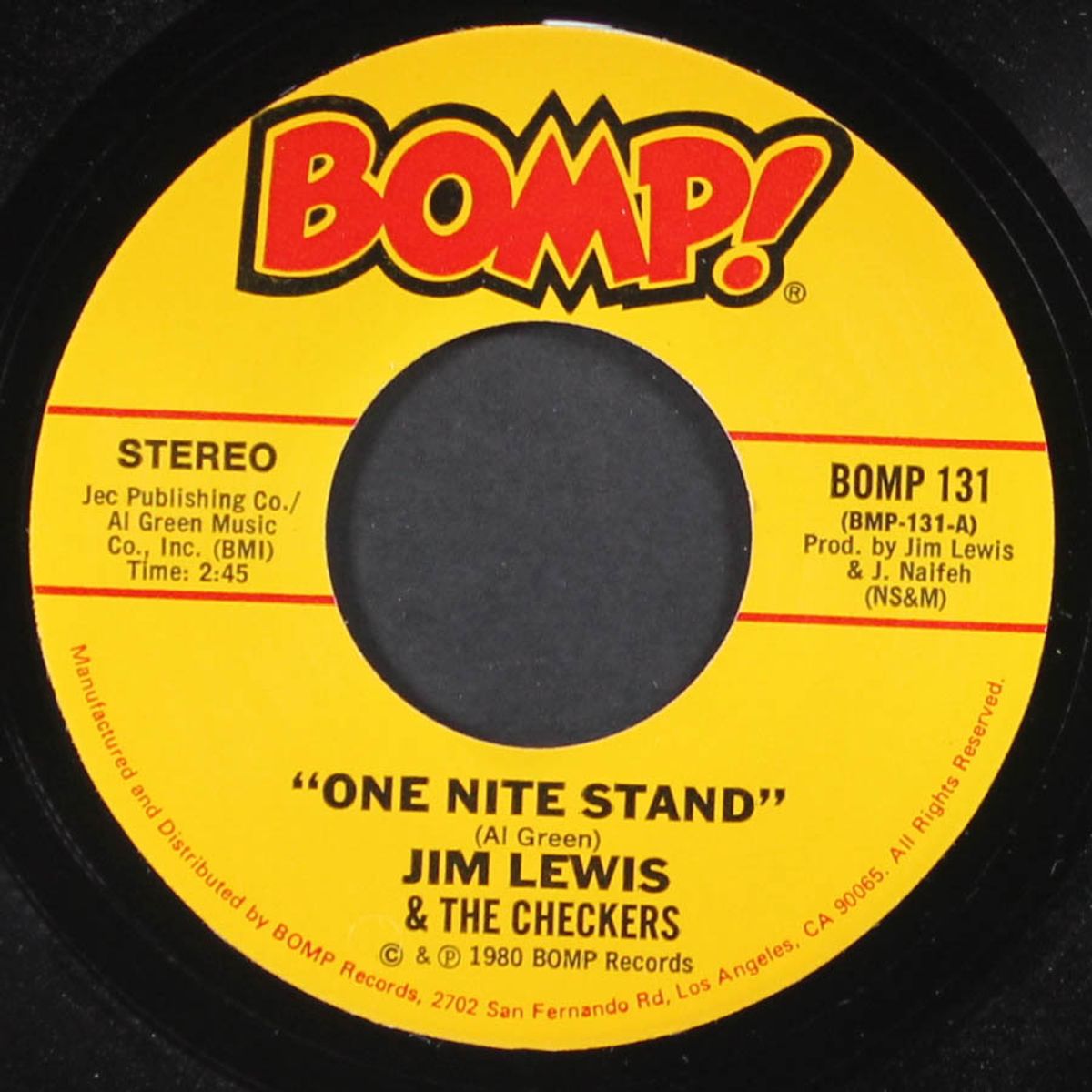 one nite stand / money honey by JIM LEWIS & CHECKERS