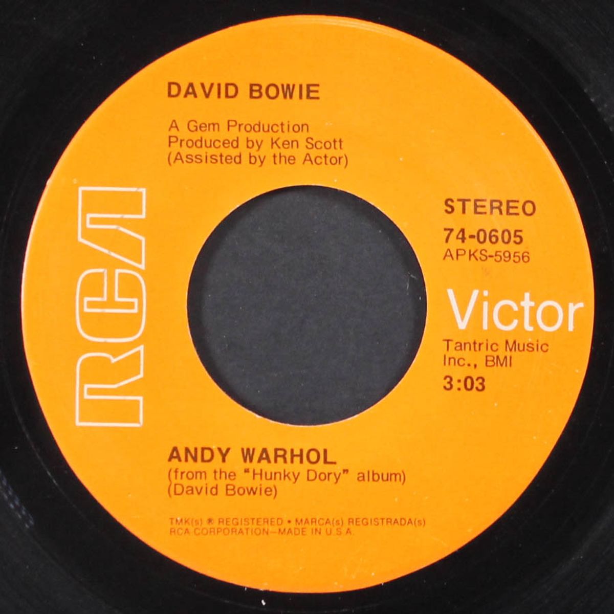 changes / andy warhol by DAVID BOWIE