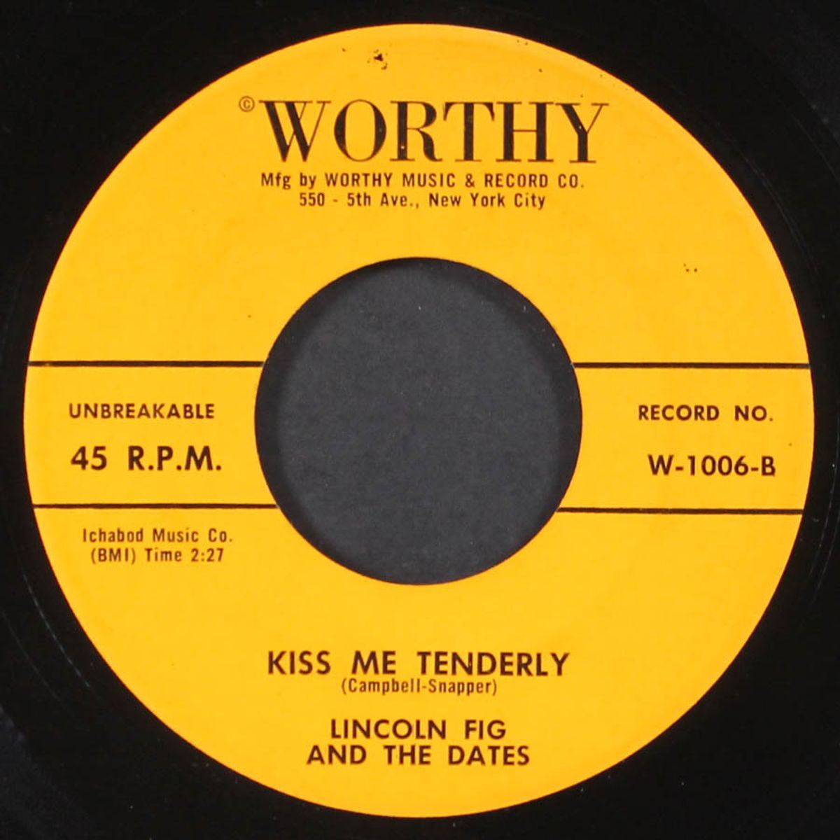 kiss me tenderly / way up by LINCOLN FIG & DATES