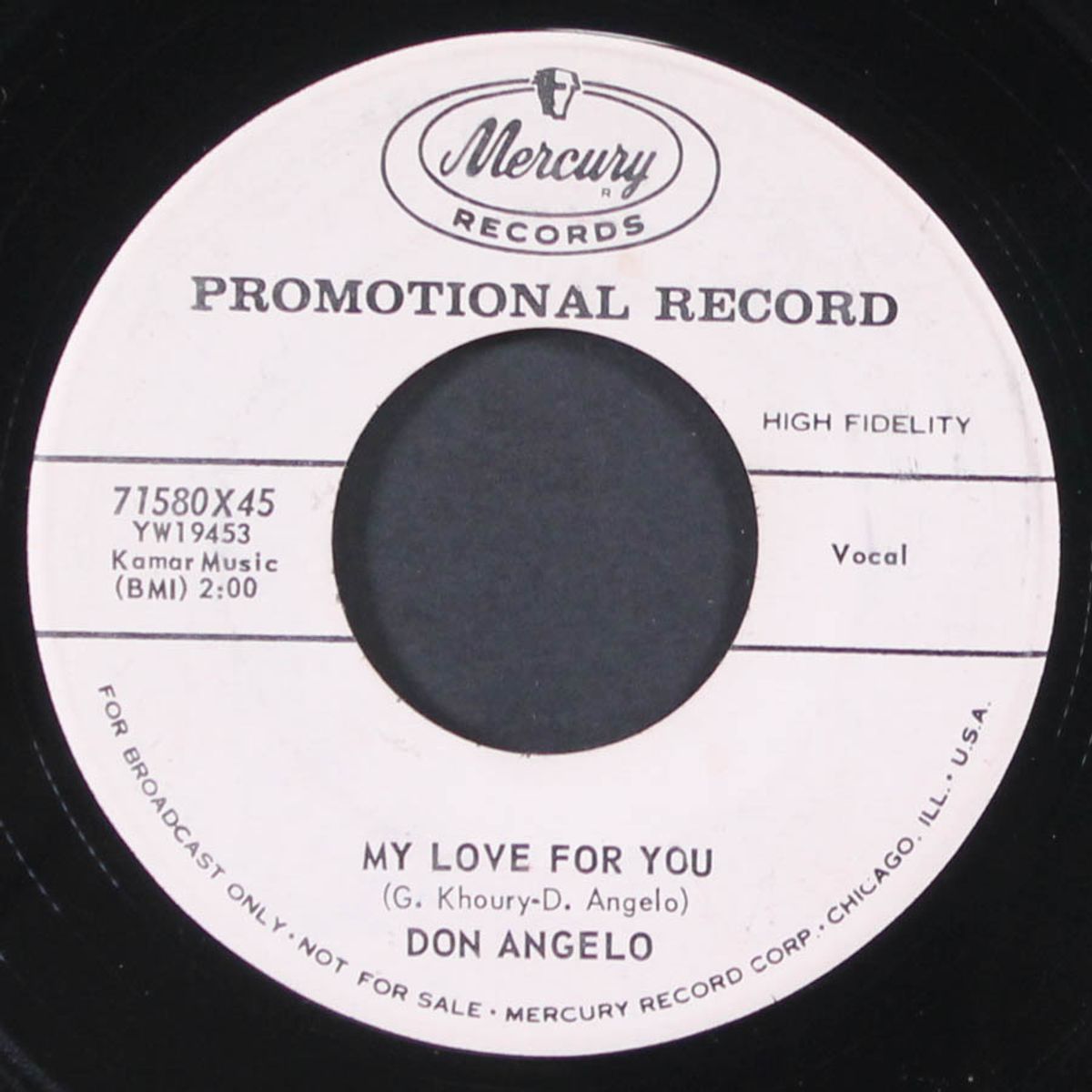 i'm sorry dear / my love for you by DON ANGELO
