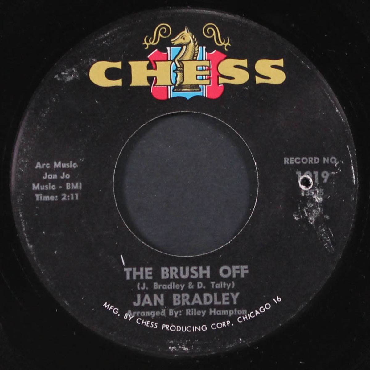i'm over you / the brush off by JAN BRADLEY