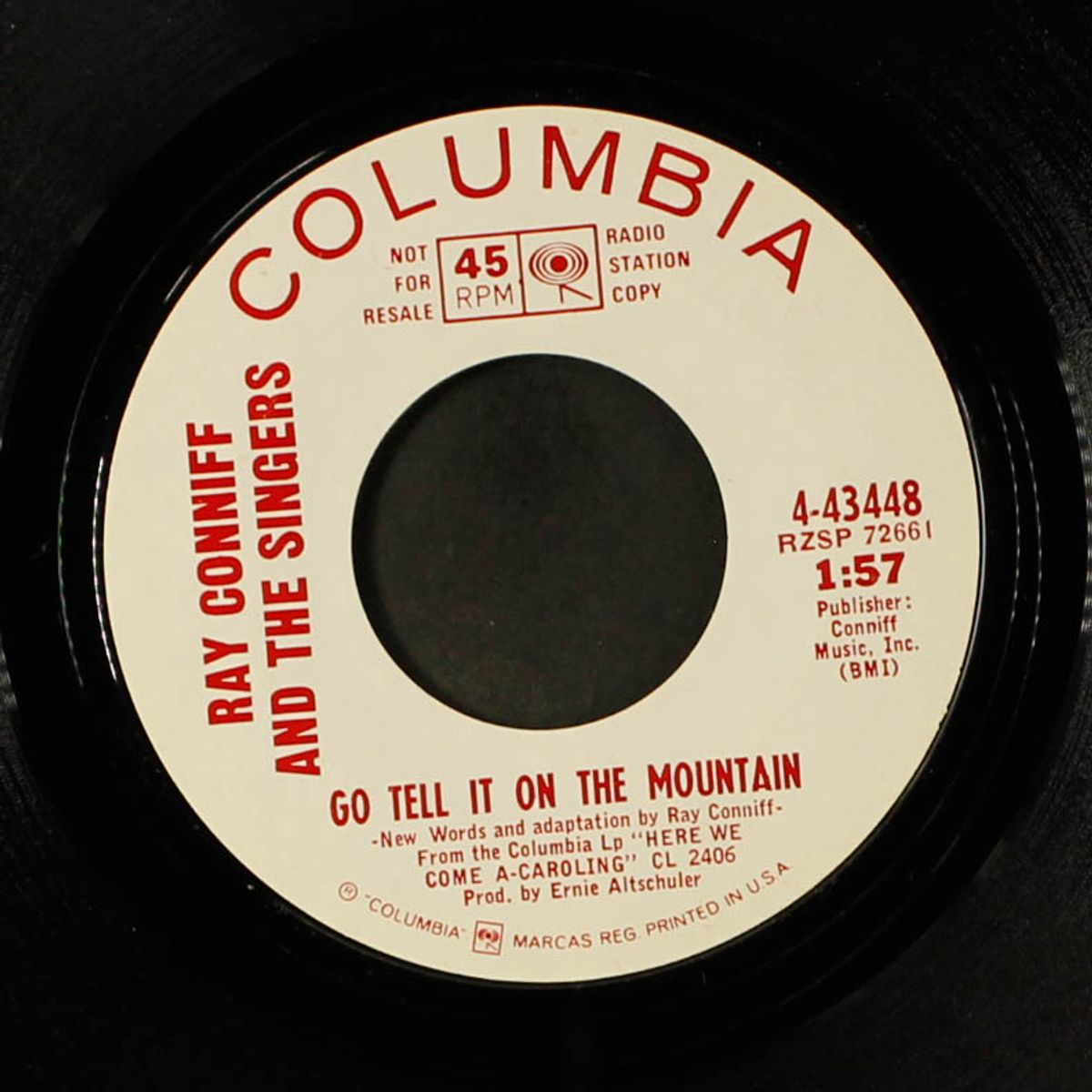 go tell it on the mountain / the real meaning of christmas by RAY CONNIFF & SINGERS