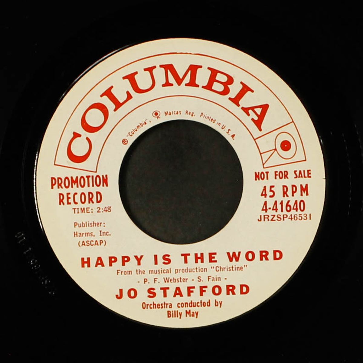 what a feeling by JO STAFFORD