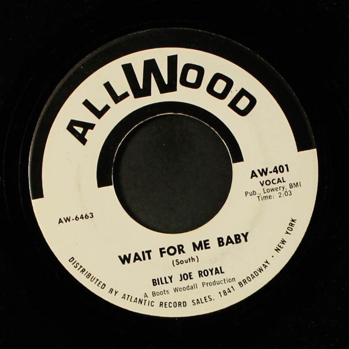 if it wasn't for a woman / wait for me baby by BILLY JOE ROYAL