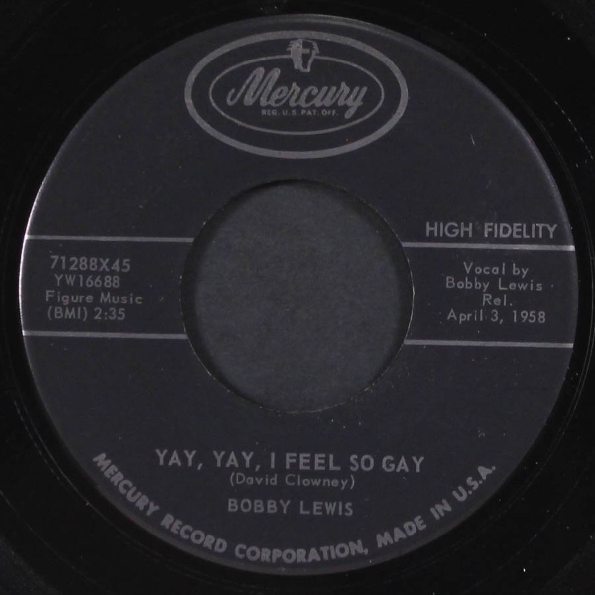 oh mr. somebody / yay, yay, i feel so gay by BOBBY LEWIS