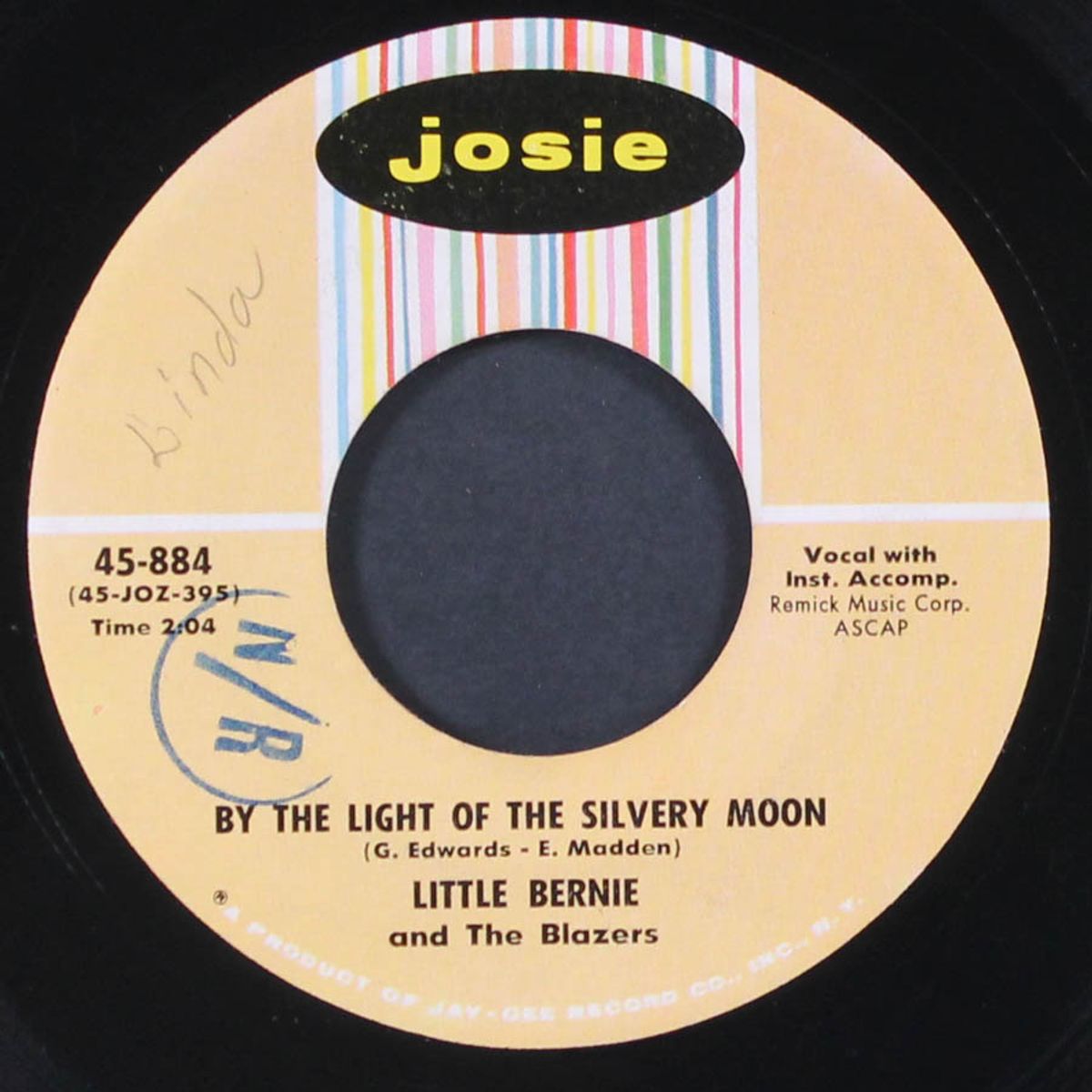 my love, i have you / by the light of the silvery moon by LITTLE BERNIE & BLAZERS